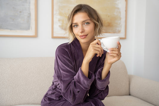 «ASHEN PLUM» LONG ROBE