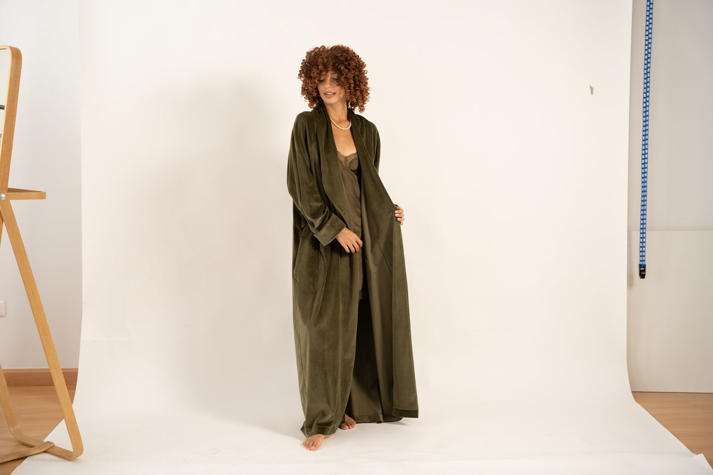 «GREEN IVI» LONG ROBE