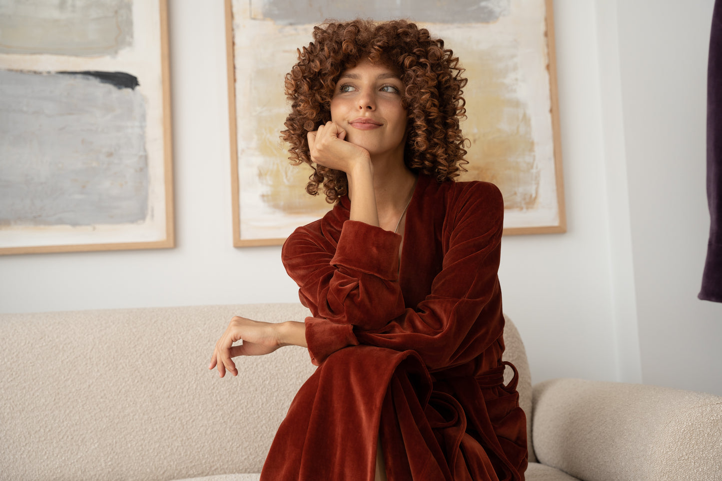 «SAFFRON» LONG ROBE