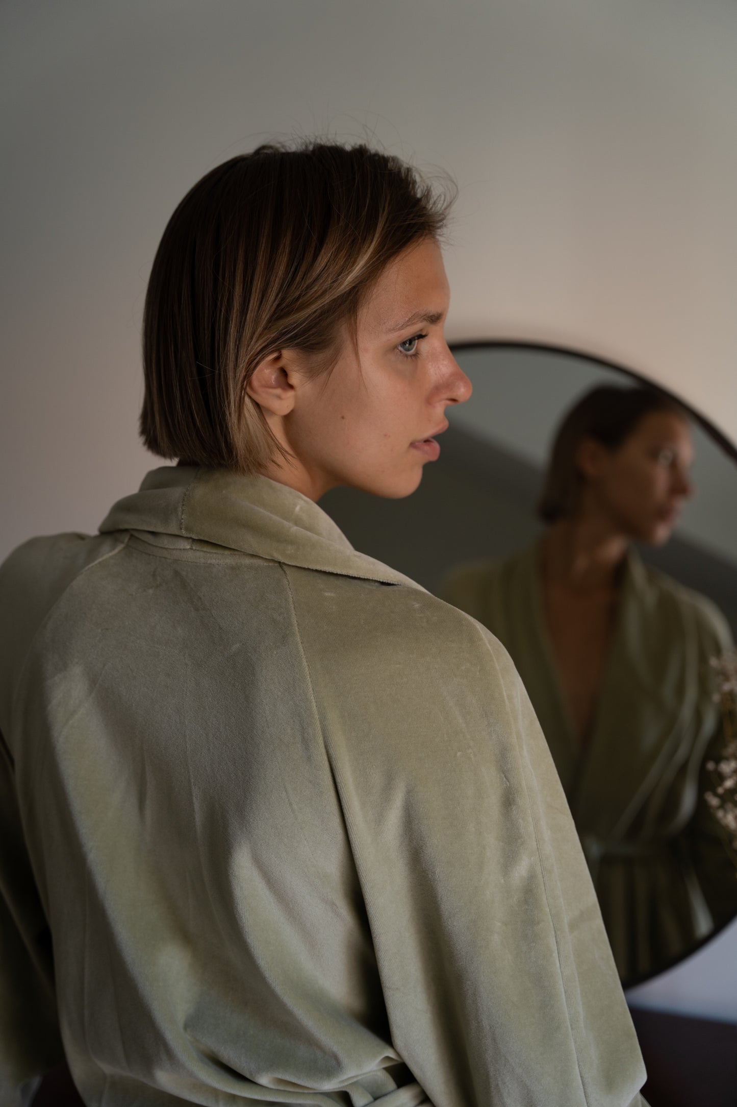 «OLIVE» LONG ROBE
