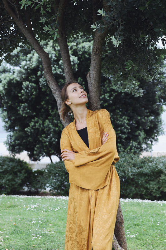 ECO KIMONO CARAMELO - Helena Muza
