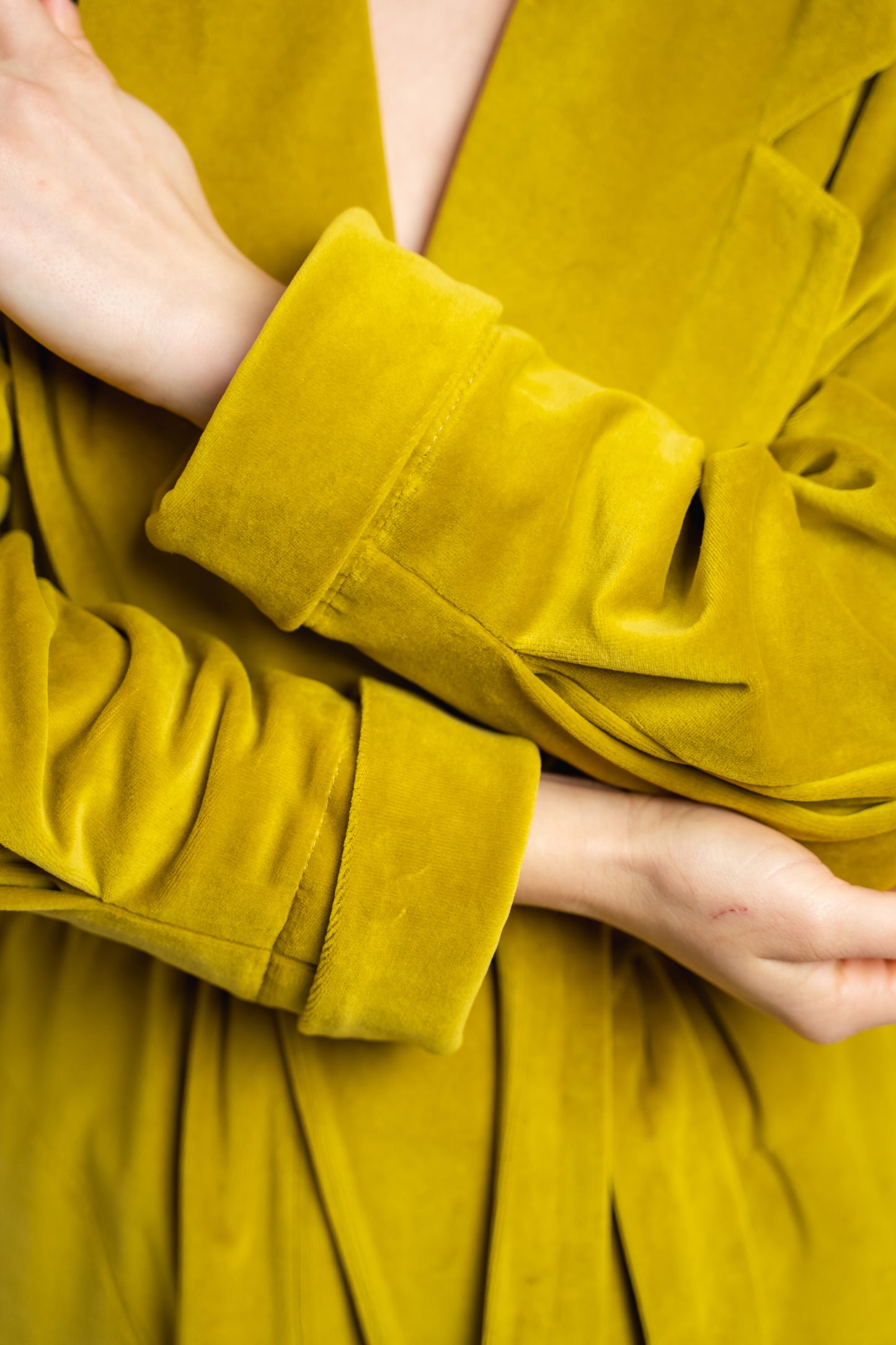«MUSTARD» ROBE - Helena Muza