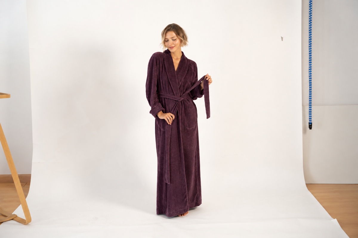 «IMPERIAL VIOLET» LONG ROBE