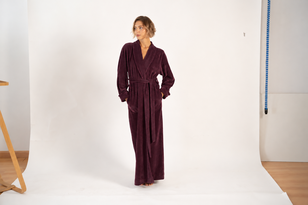 «IMPERIAL VIOLET» LONG ROBE