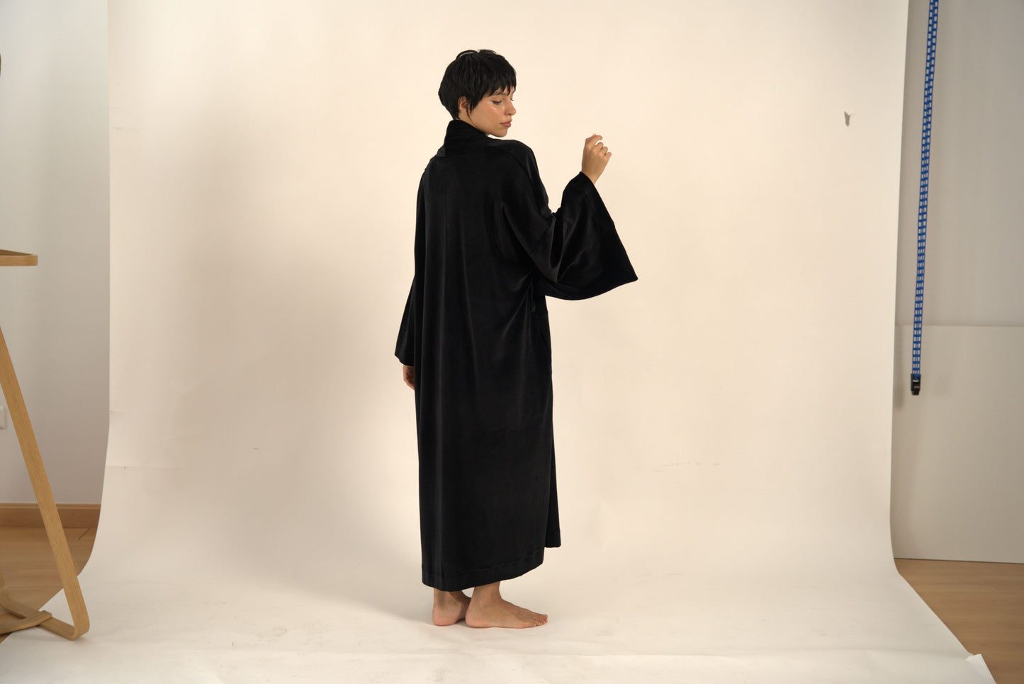 «BLACK» KIMONO LONGE ROBE