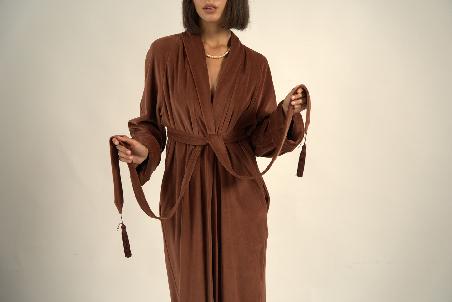 «CINNAMON Double Sided»  LONG ROBE