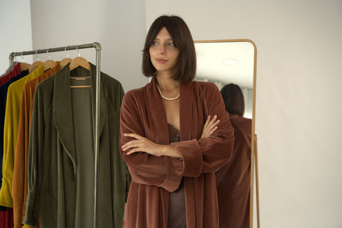 «CINNAMON Double Sided»  LONG ROBE