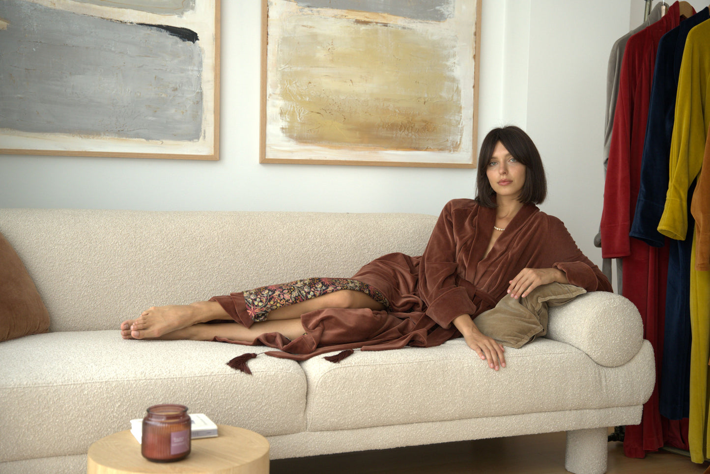 «CINNAMON Double Sided»  LONG ROBE