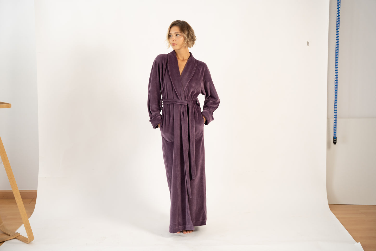 «ASHEN PLUM» LONG ROBE