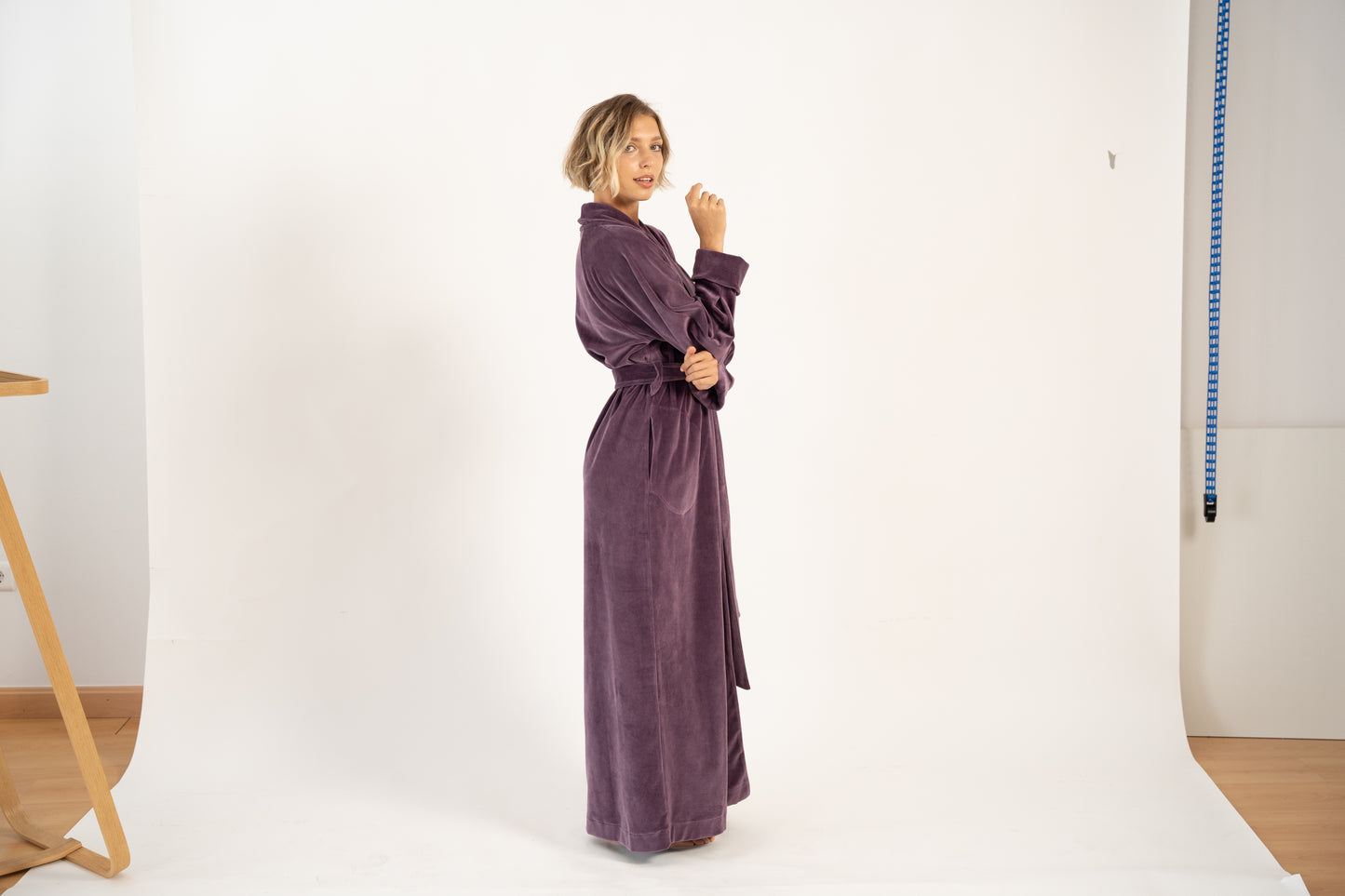 «ASHEN PLUM» LONG ROBE