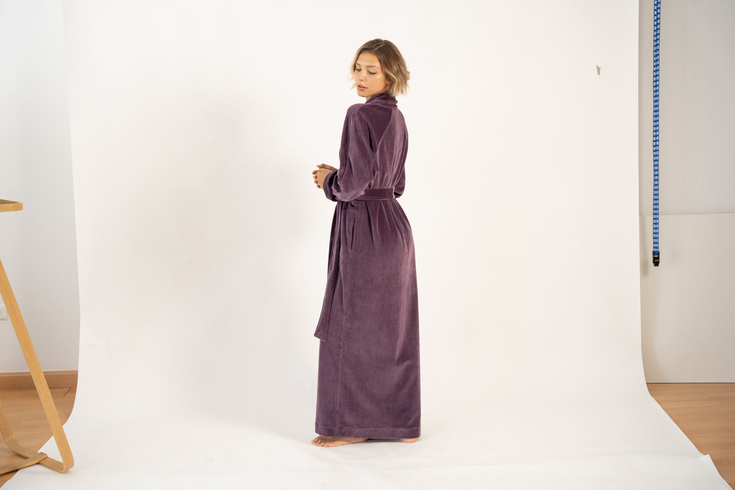«ASHEN PLUM» LONG ROBE