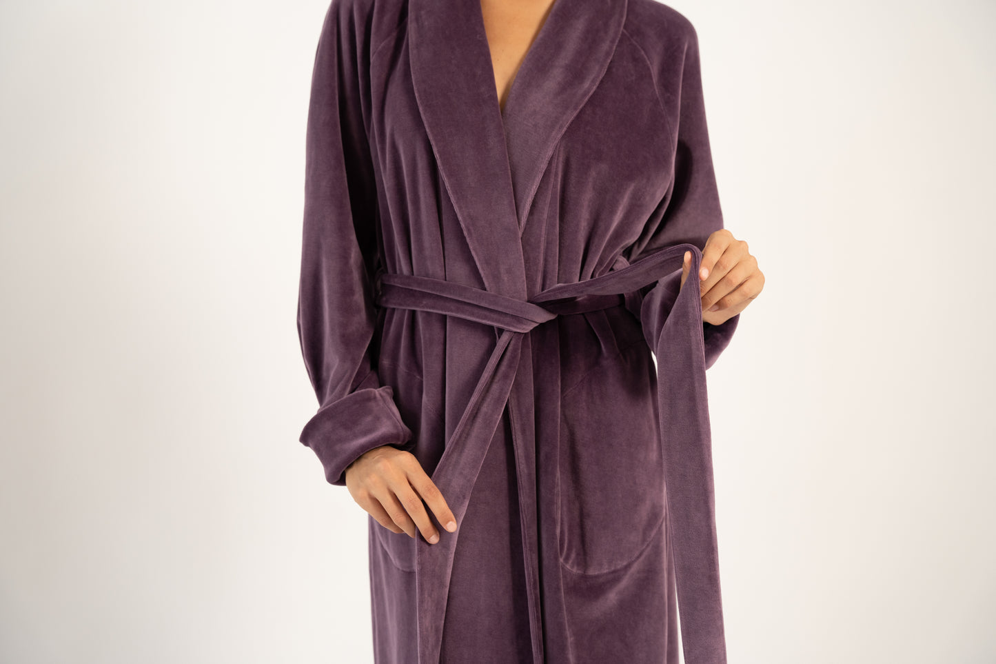 «ASHEN PLUM» LONG ROBE