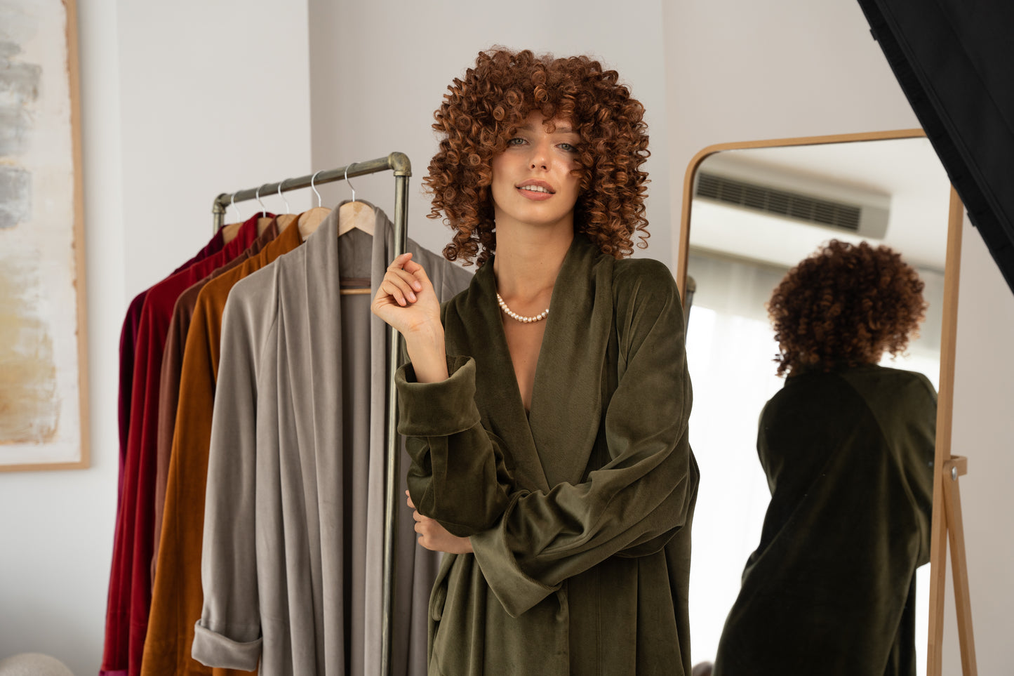 «GREEN IVI» LONG ROBE