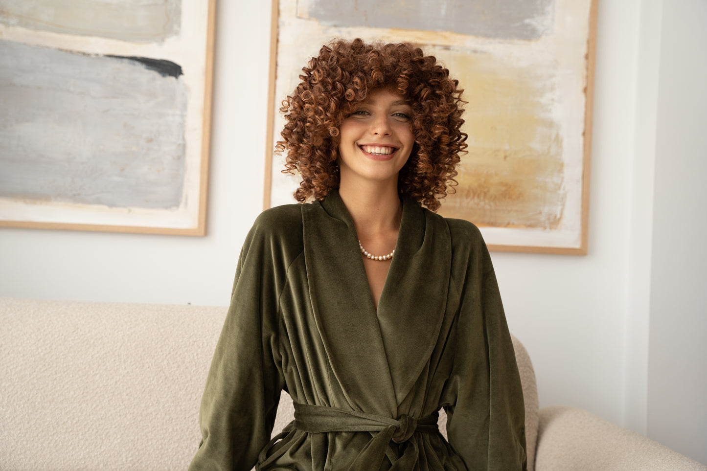 «GREEN IVI» LONG ROBE