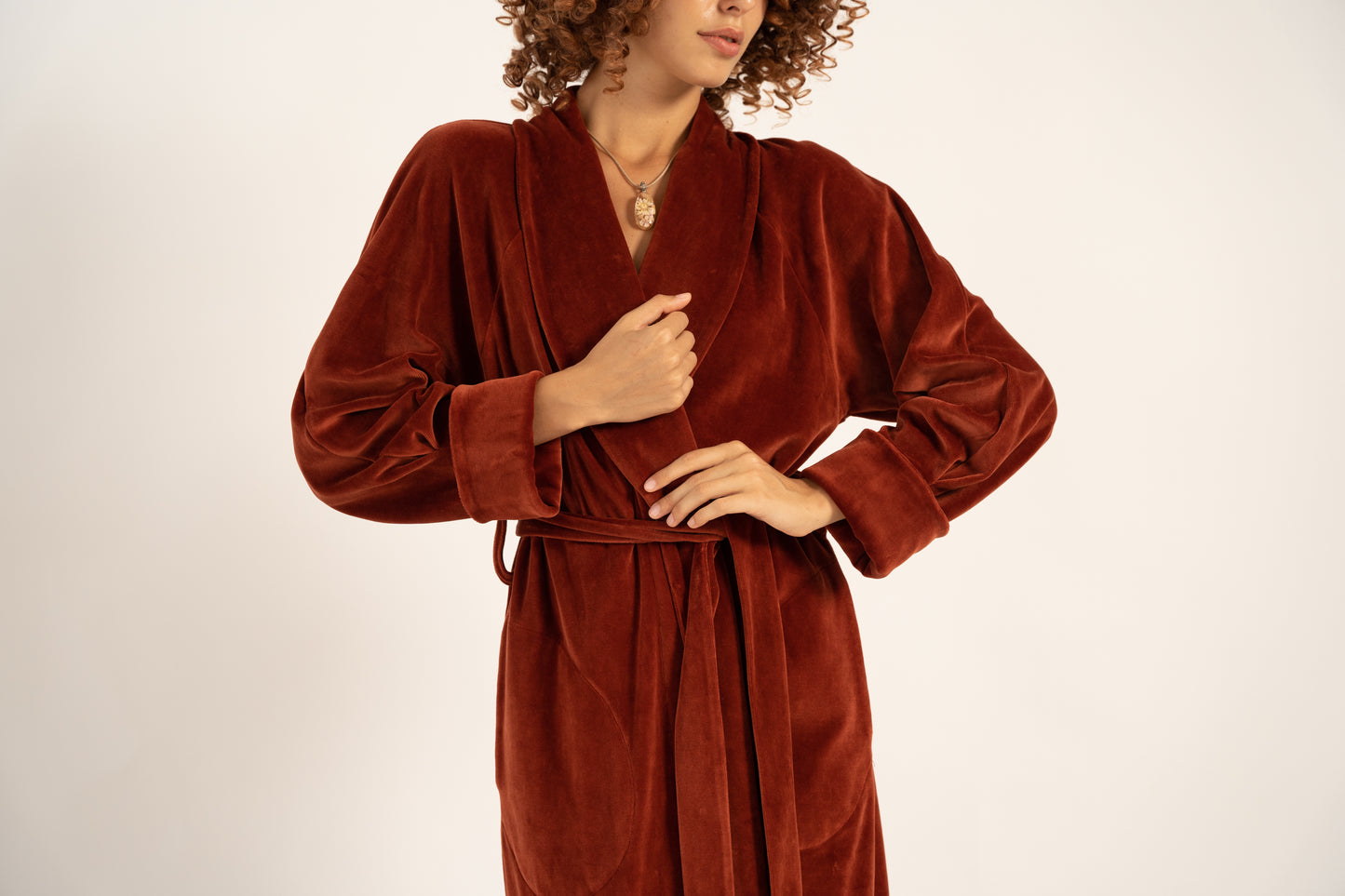 «SAFFRON» LONG ROBE