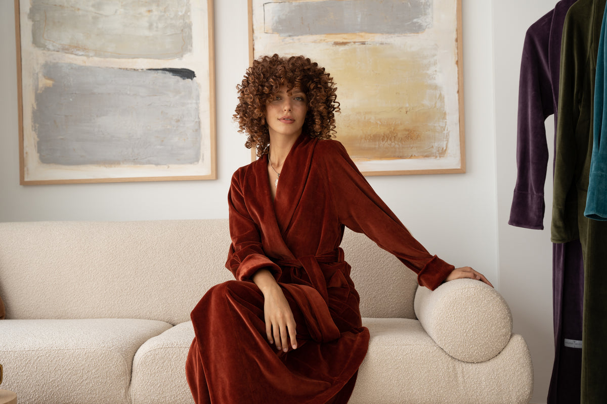 «SAFFRON» LONG ROBE