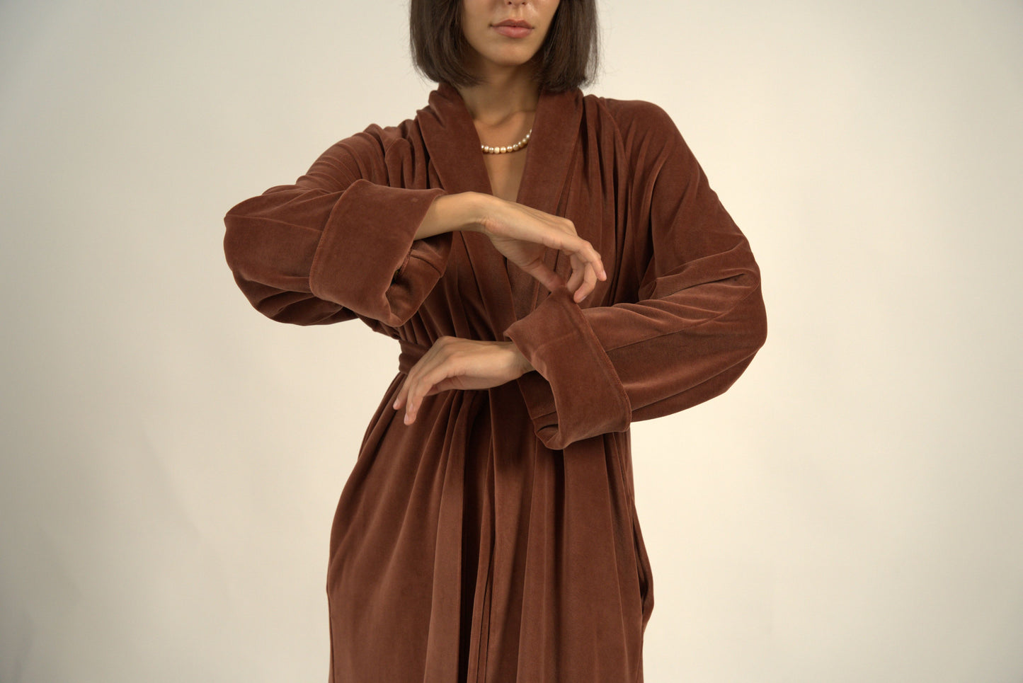 «CINNAMON Double Sided»  LONG ROBE