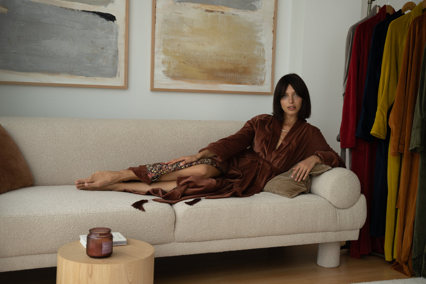 «CINNAMON» LONG ROBE