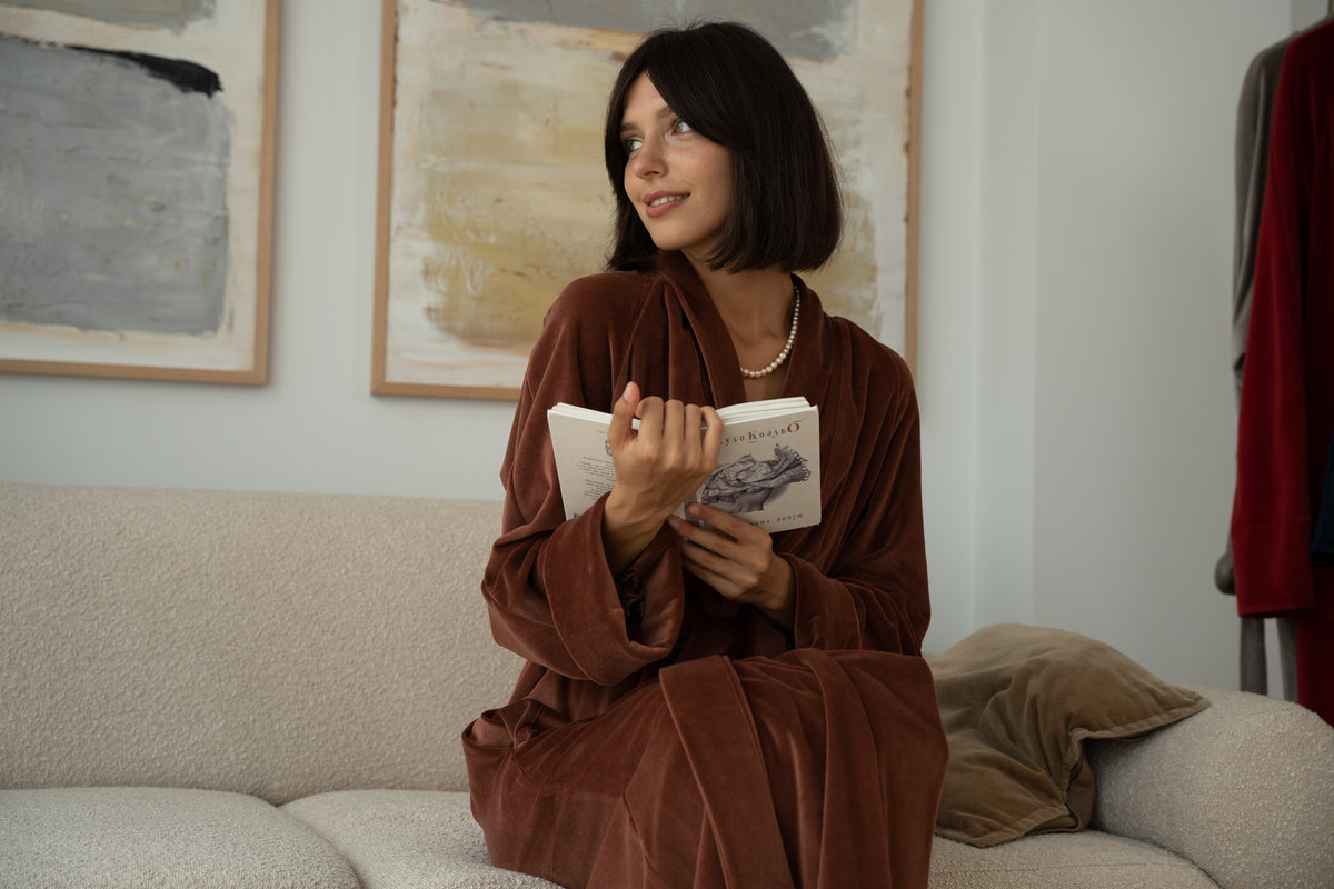 «CINNAMON» LONG ROBE