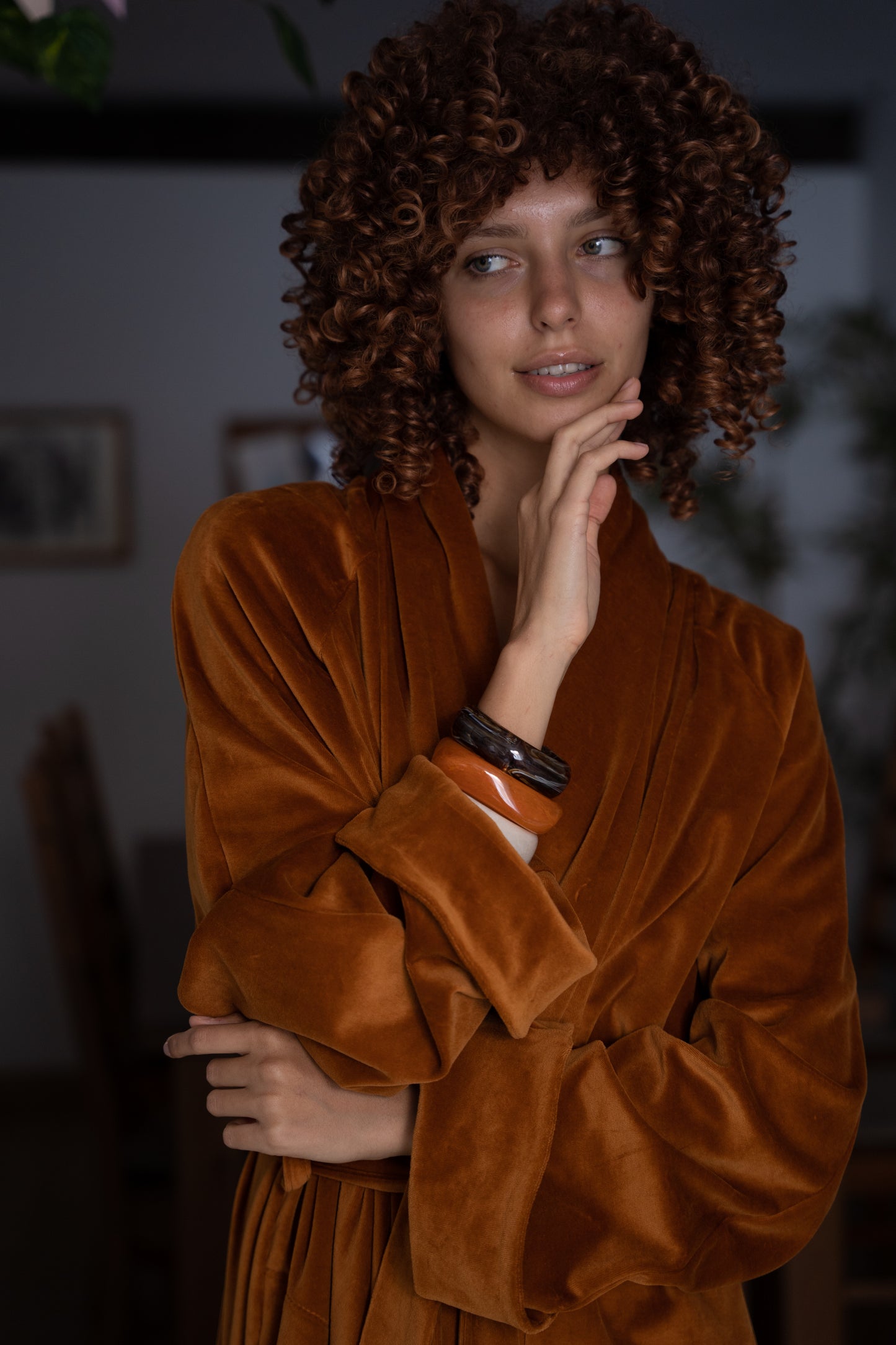 «CARAMELO» LONG ROBE bohemian style