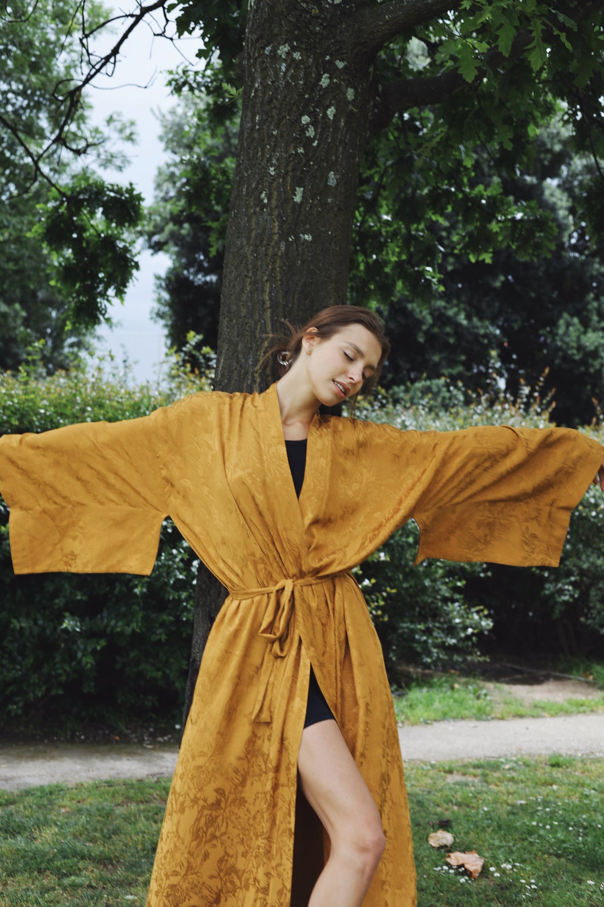 ECO KIMONO CARAMELO - Helena Muza