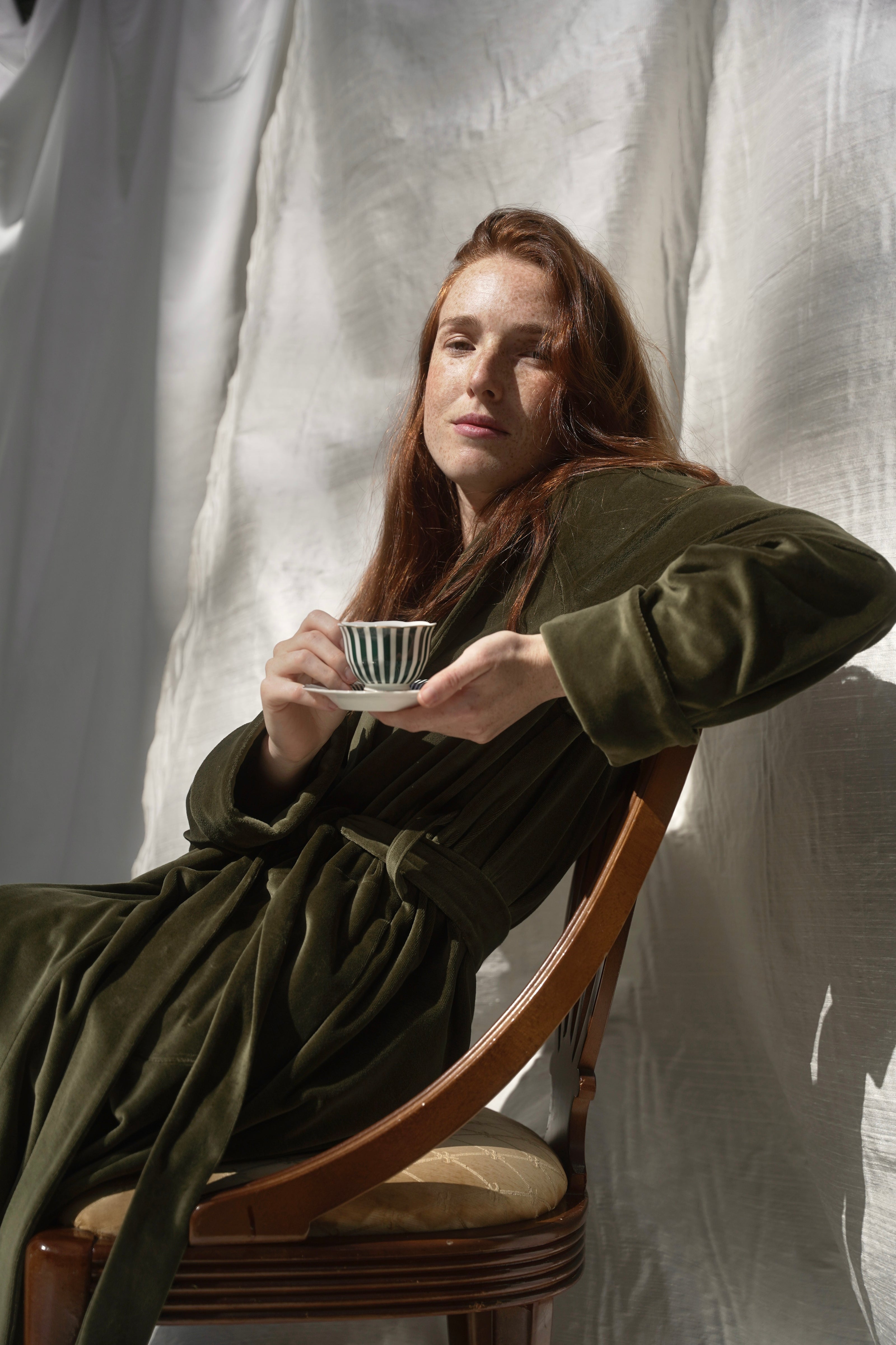 «GREEN IVI» ROBE - Helena Muza