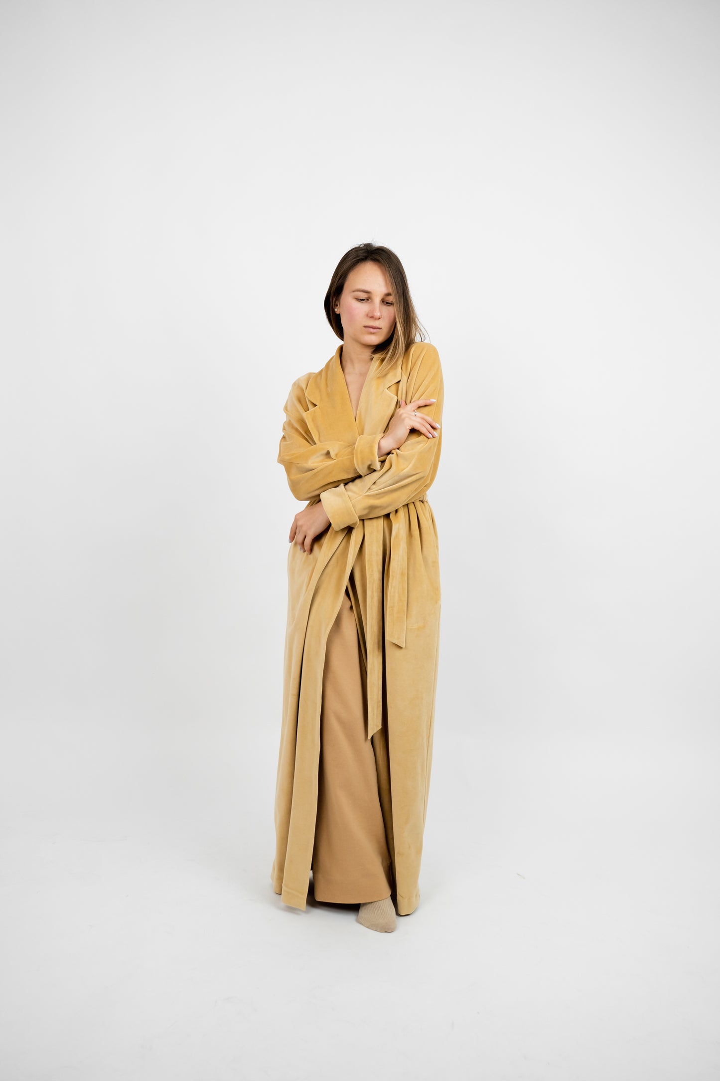 «BEIGE» LONG ROBE