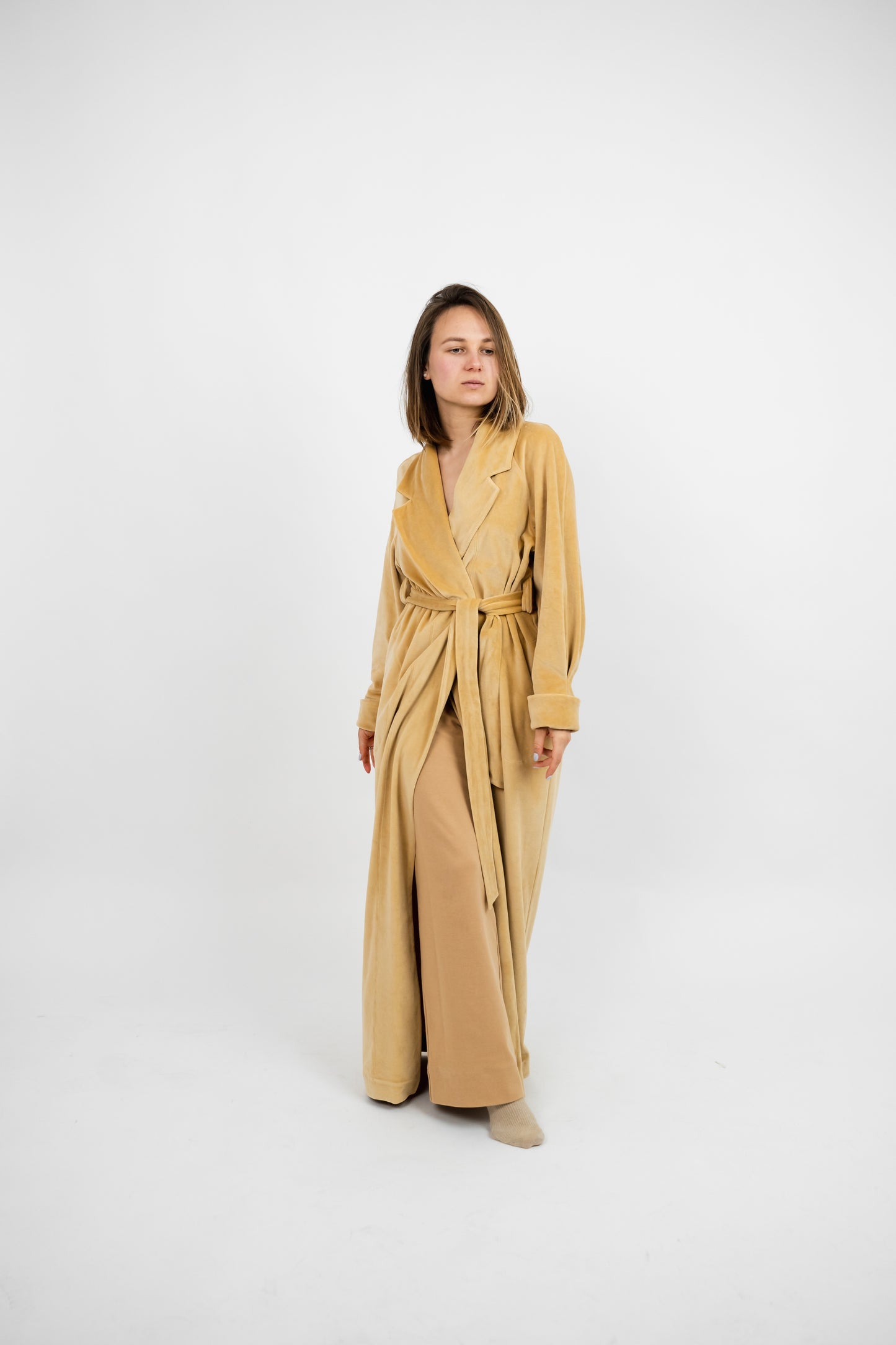 «BEIGE» LONG ROBE