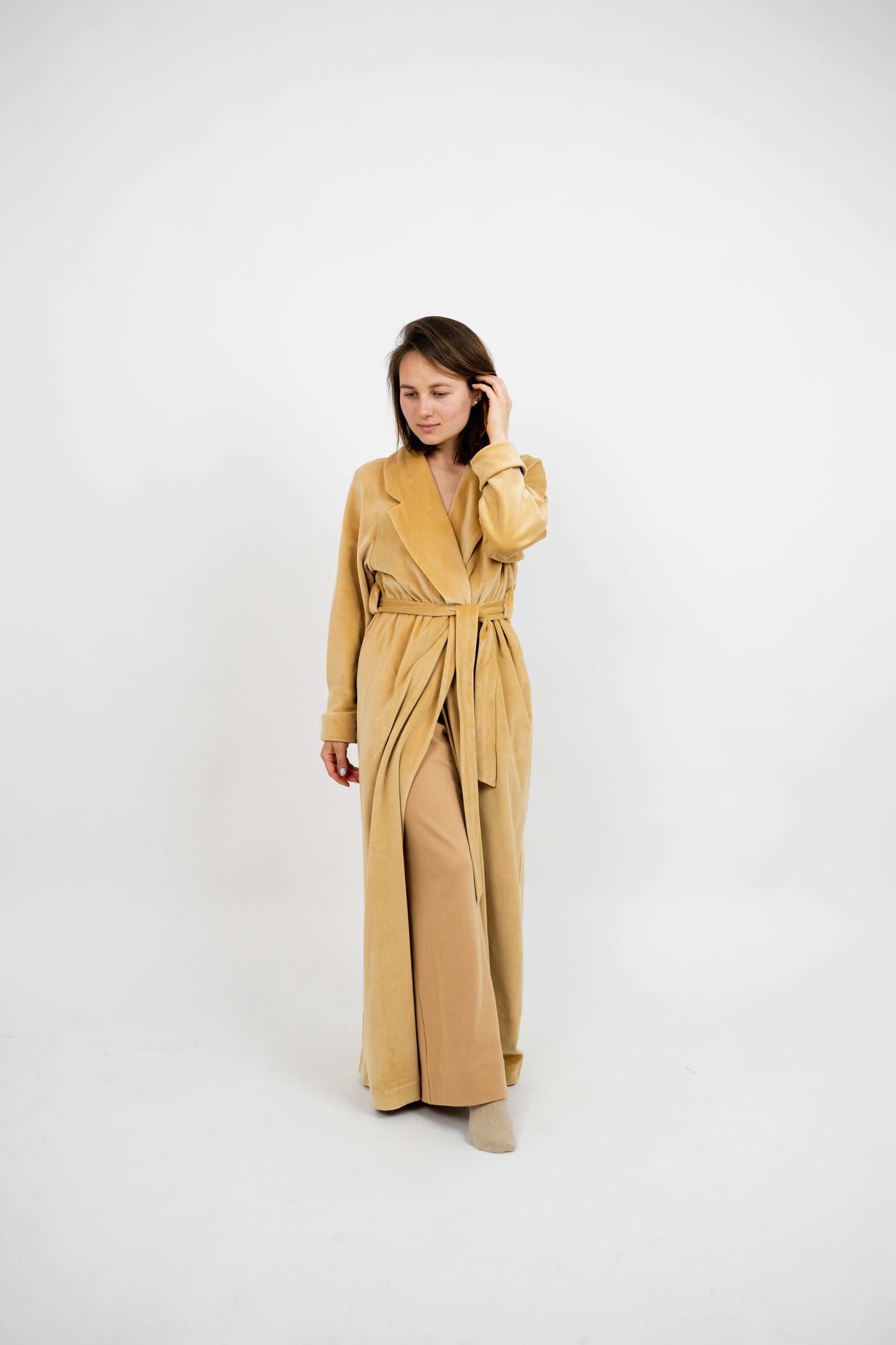 «BEIGE» LONG ROBE