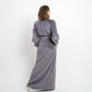 «LAVENDER-GRAY» ROBE - Helena Muza