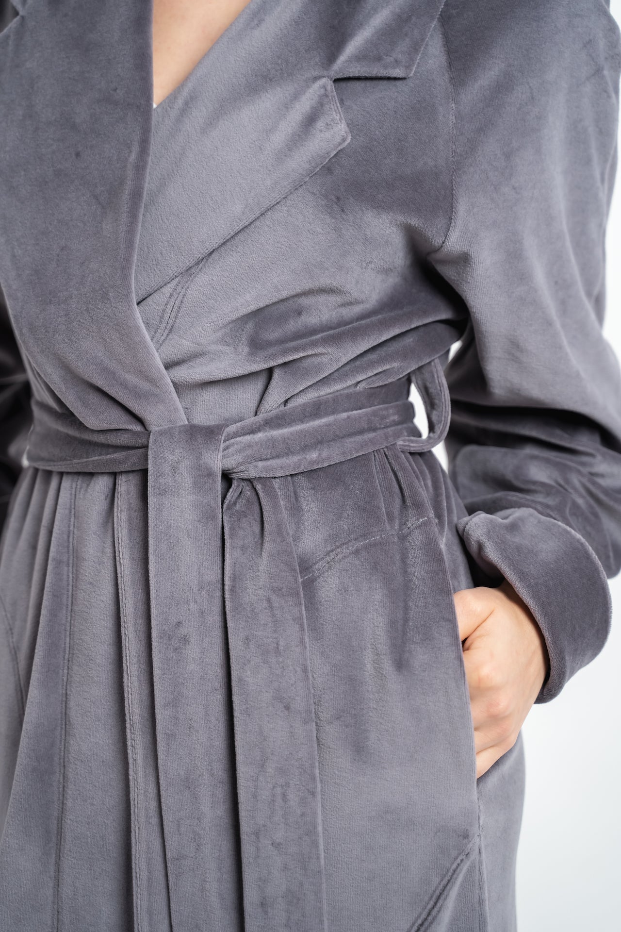 «LAVENDER-GRAY» LONG ROBE